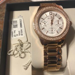 Bulova rose gold watch